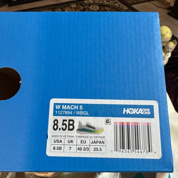 Hoka One One Mach 5 Women White/Blue Glass
Running Shoes Sneakers Size 8.5 - Picture 8 of 13